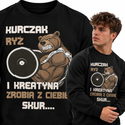 BLUZA  NA SIŁOWNIĘ  KURCZAK RYŻ